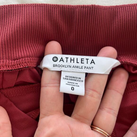 Athleta Brooklyn Ankle Pant in Cinnamon Red, Size 0 - Picture 9 of 11